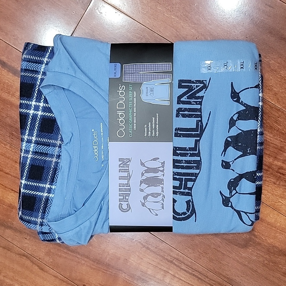 NWT Men's size XXL Cuddl Duds 2pc Pajama Set